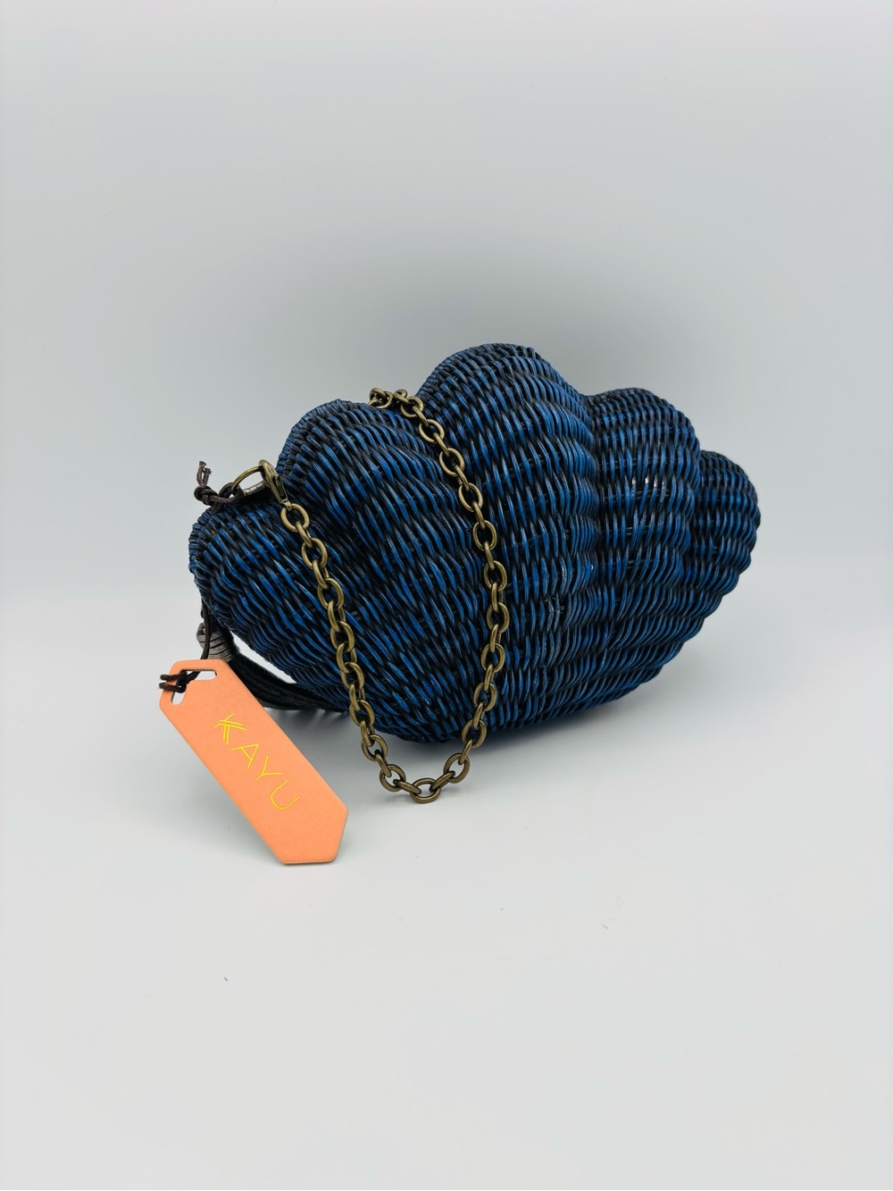 KAYU Jen Straw Shell Clutch Bag